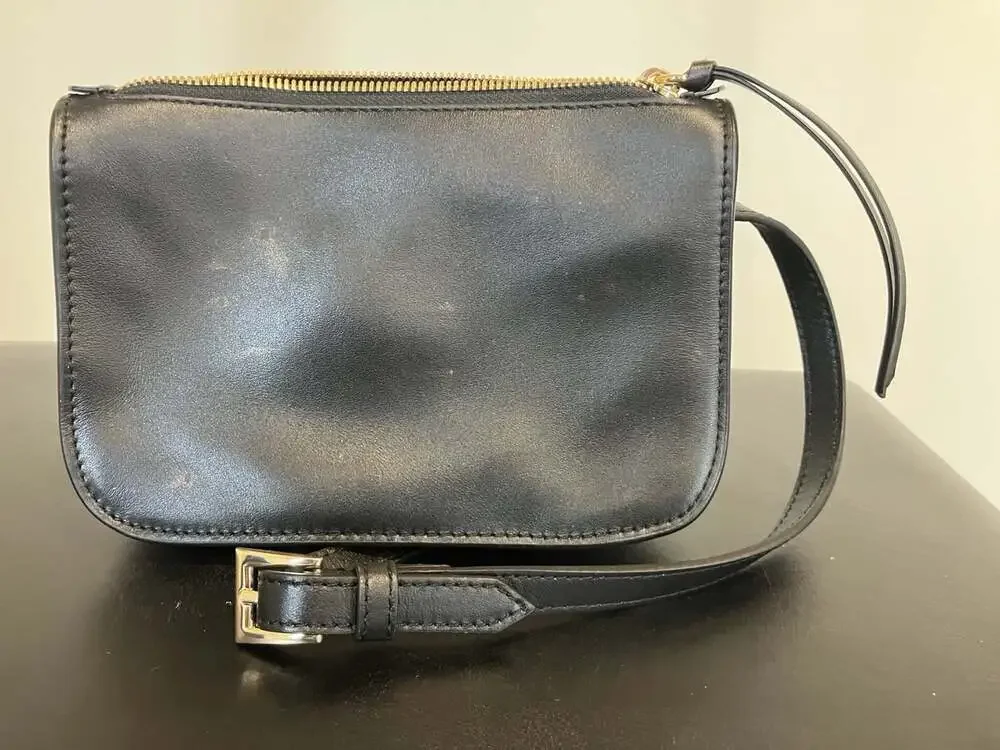 QUINCE 100% ITALIAN NAPPA LEATHER BELT BAG Black SMALL MSRP $59.90, Travel City